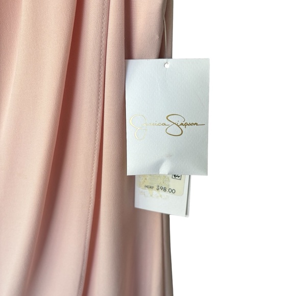 Jessica Simpson NWT Pink Sleeveless Sheath Dress with Gold Accent 4 - Picture 11 of 13